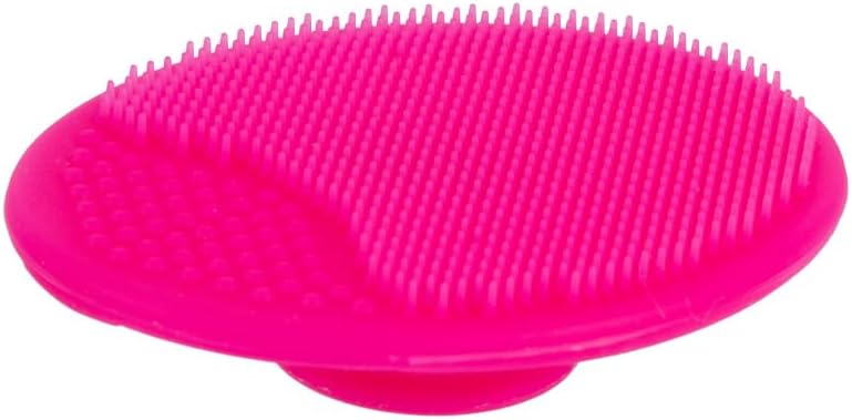 Daiso Silicone Facial Brush with Suction Cup - Pink - Image 2